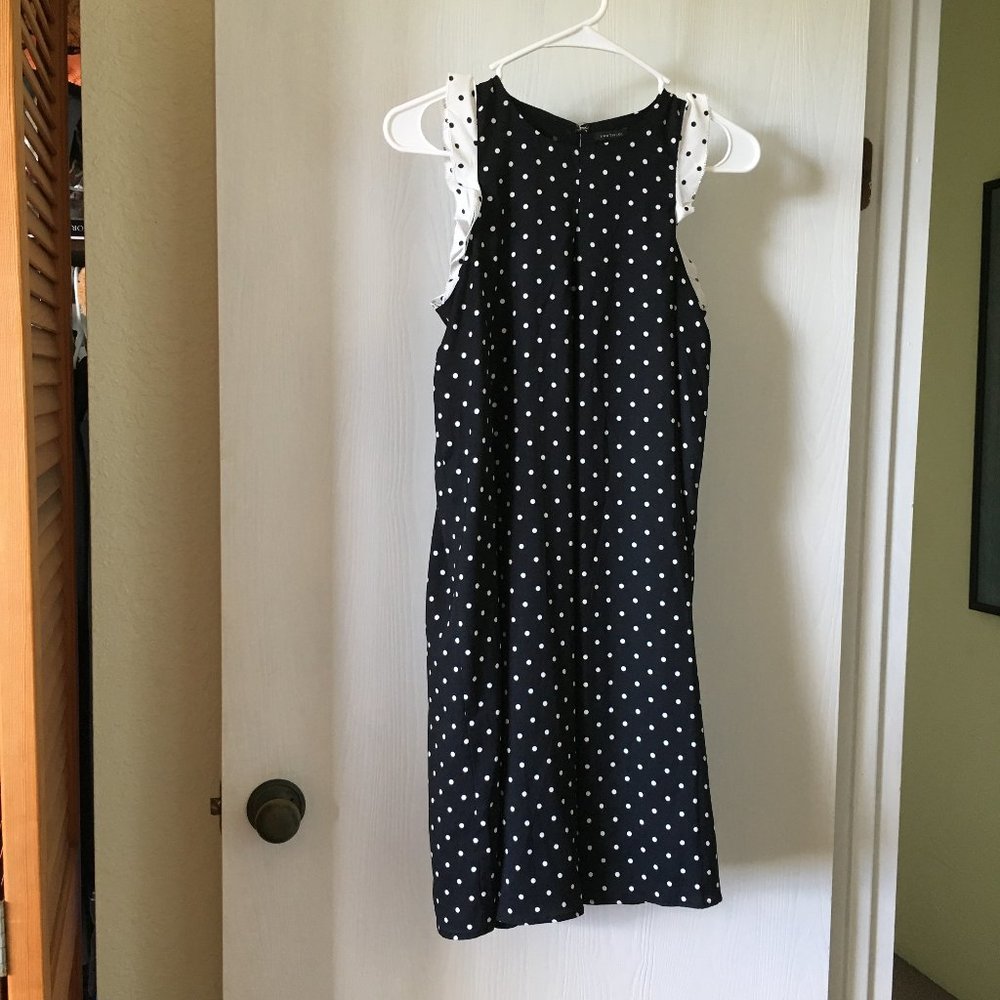 Ann Taylor polka dot black dress. Size XXS.